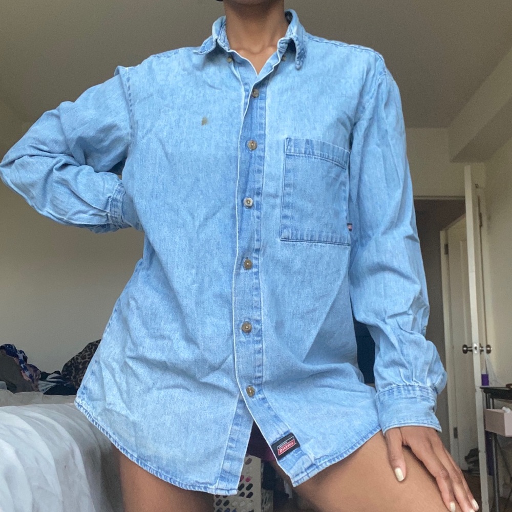 Dickies Denim Button-up 🌊